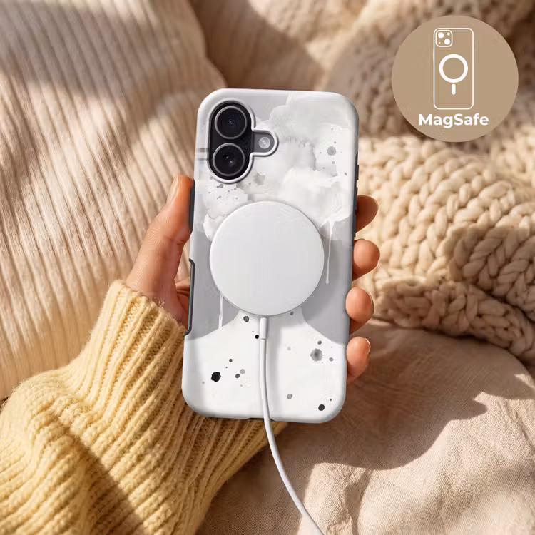 Vrouw - Wolk - Grijs Toughcase MagSafe Apple iPhone 17 klein -USP_MagsafeV