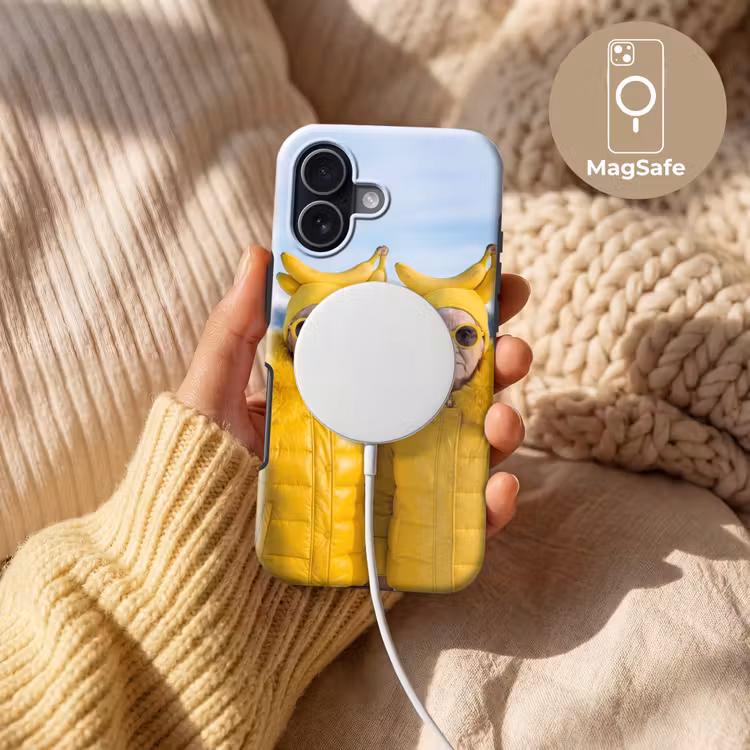 Vrouwen - Bananen - Geel Toughcase MagSafe Apple iPhone 17 klein -USP_MagsafeV