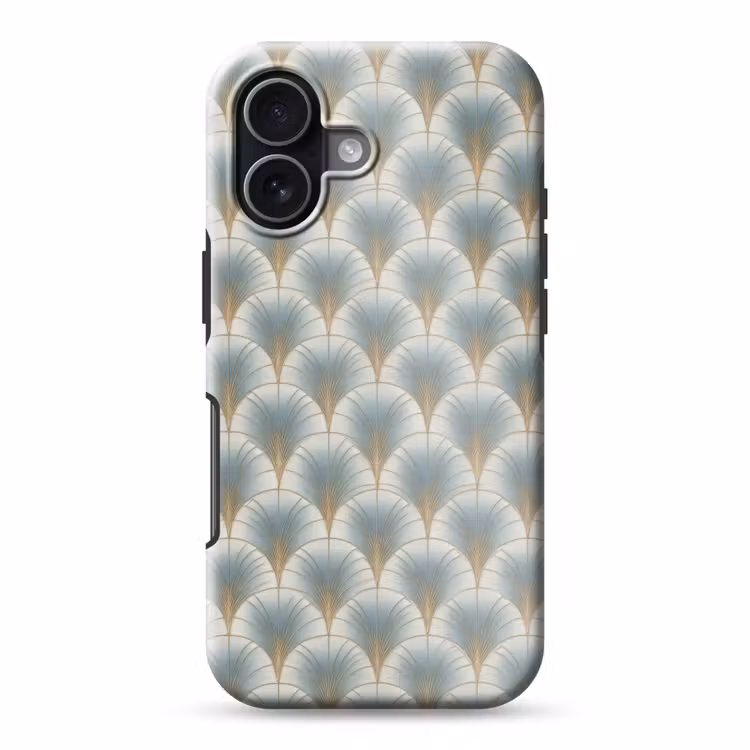 Waaier - Klassiek - Blauw Toughcase MagSafe Apple iPhone 17 klein 1017 -3d