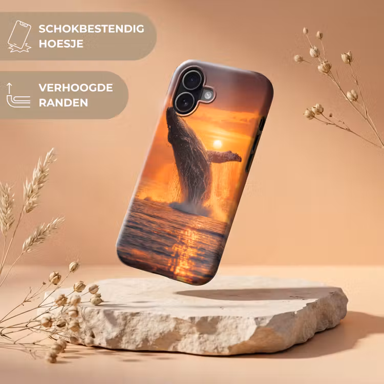 Walvis - Zon - Zee Toughcase MagSafe Apple iPhone 17 klein -USP_RandenV_NL