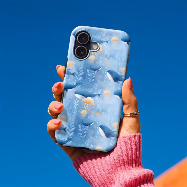 Walvissen - Oceaan - Blauw Toughcase MagSafe Apple iPhone 17 klein 1017 -Sfeer1V