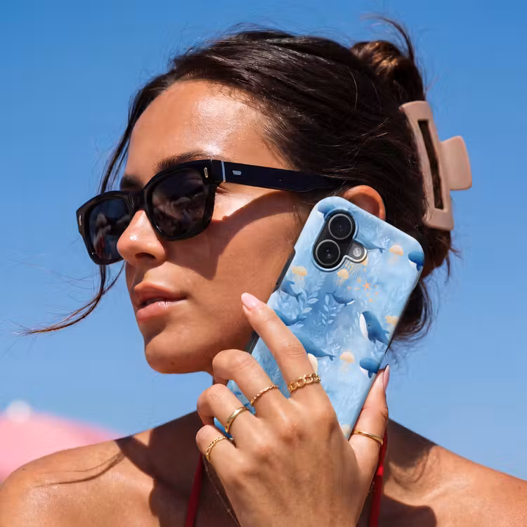 Walvissen - Oceaan - Blauw Toughcase MagSafe Apple iPhone 17 klein 1017 -Sfeer2V