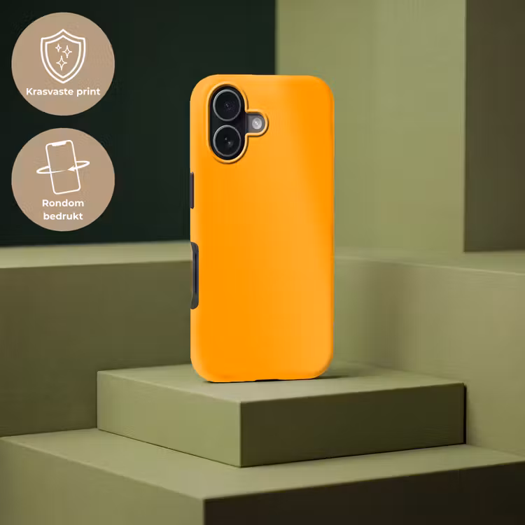 Warm - Ochre - Oranje Toughcase MagSafe Apple iPhone 17 klein 1017 -USP_PrintM_NL