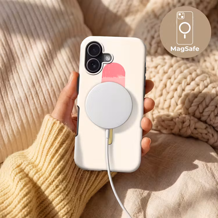 Waterijsje - Retro - Stokje - Roze Toughcase MagSafe Apple iPhone 17 klein -USP_MagsafeV