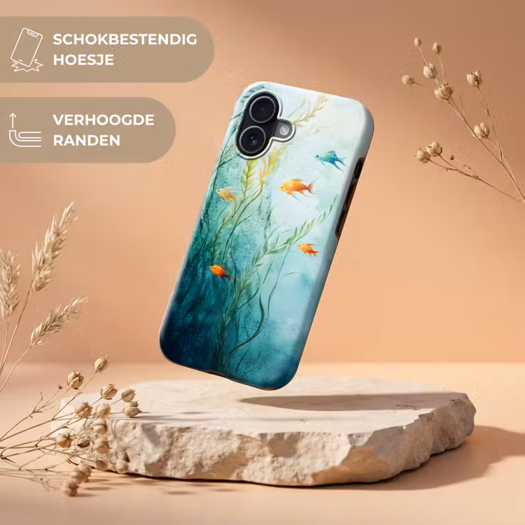 Waterplanten - Vissen - Kleurrijk - Water Toughcase MagSafe Apple iPhone 17 klein -USP_RandenV_NL
