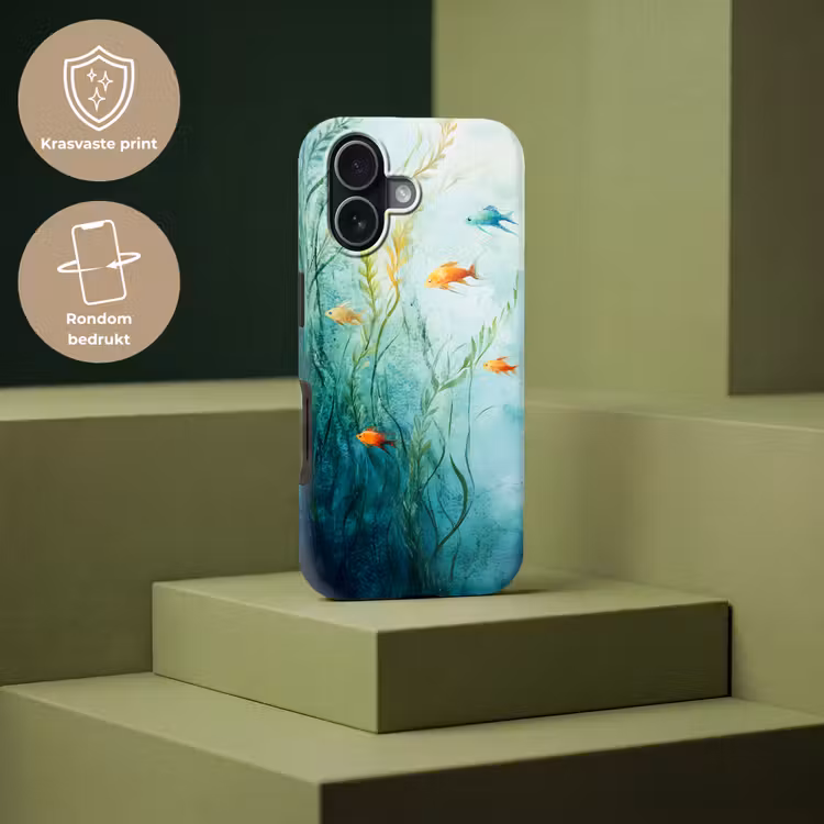 Waterplanten - Vissen - Kleurrijk - Water Toughcase MagSafe Apple iPhone 17 klein -USP_PrintM_NL