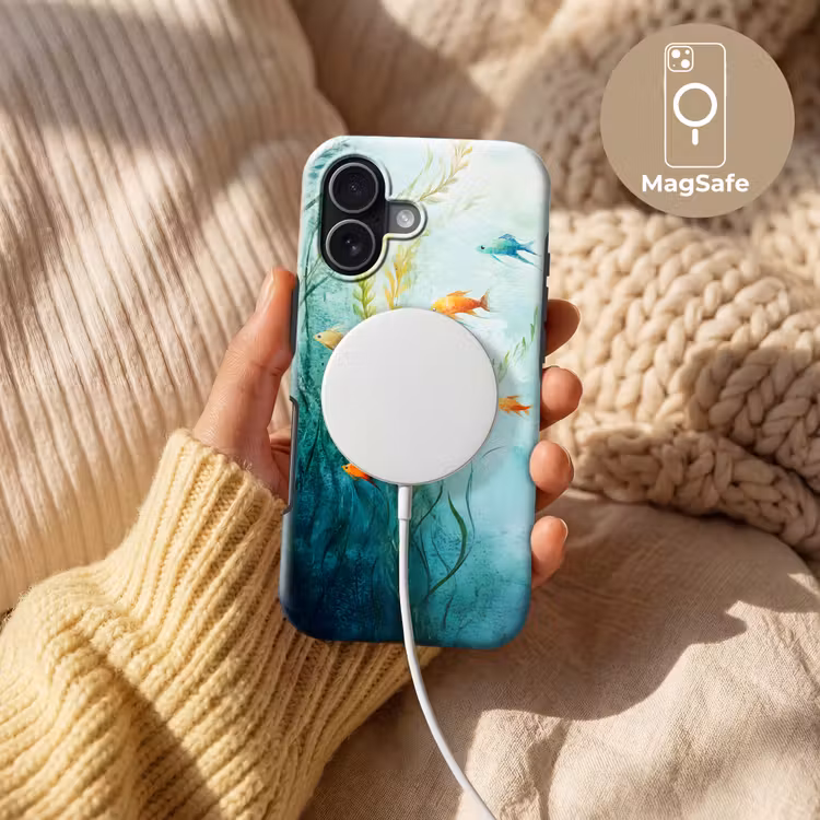 Waterplanten - Vissen - Kleurrijk - Water Toughcase MagSafe Apple iPhone 17 klein -USP_MagsafeV