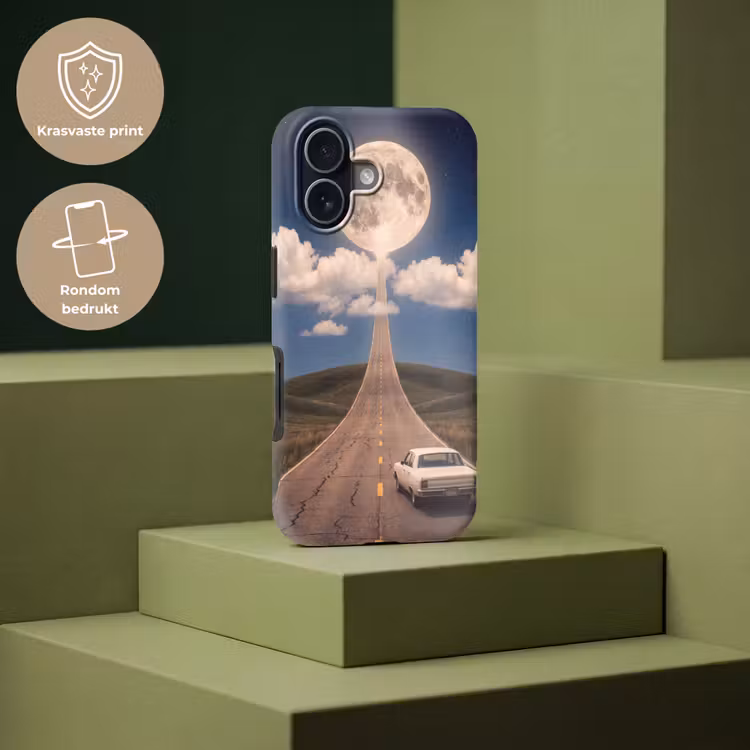 Telefoonhoesje Toughcase - Weg - Maan - Nacht - Weg - Maan - Nacht Toughcase MagSafe Apple iPhone 17 klein