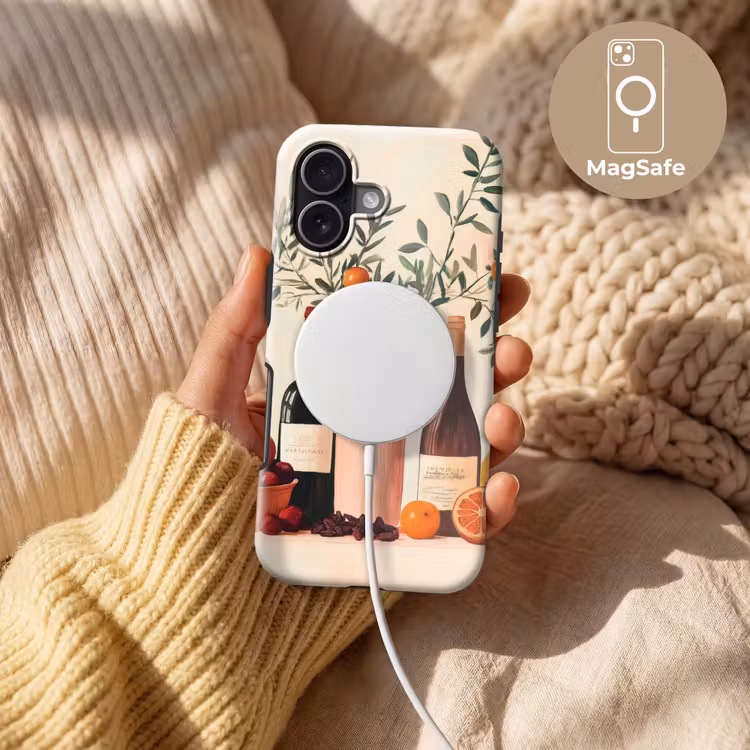 Wijnflessen - Takken - Sinaasappels Toughcase MagSafe Apple iPhone 17 klein -USP_MagsafeV
