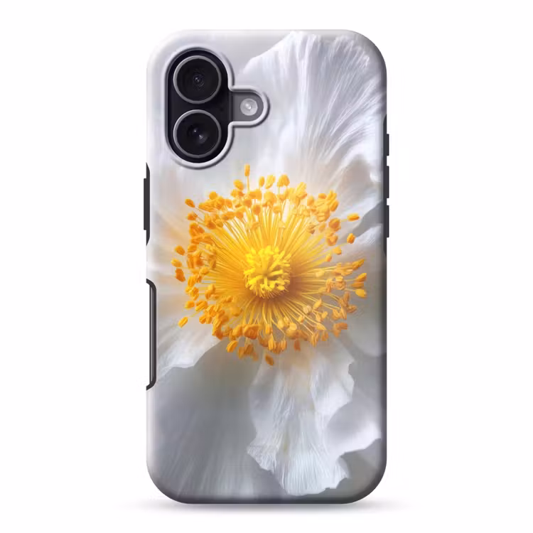 Wit - Bloem - Elegant Toughcase MagSafe Apple iPhone 17 klein -3d
