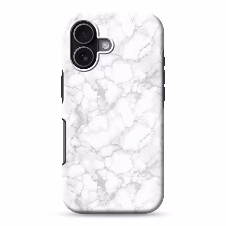 Wit - Marmer - Grijs Toughcase MagSafe Apple iPhone 17 klein 1017 -3d