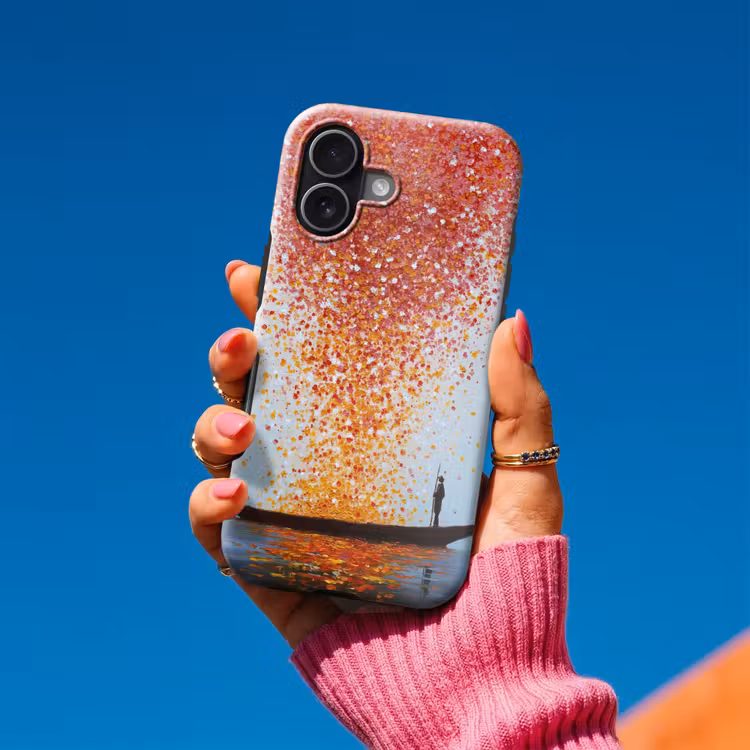 Wolk - Confetti - Boot - Wateroppervlakte Toughcase MagSafe Apple iPhone 17 klein -Sfeer1V