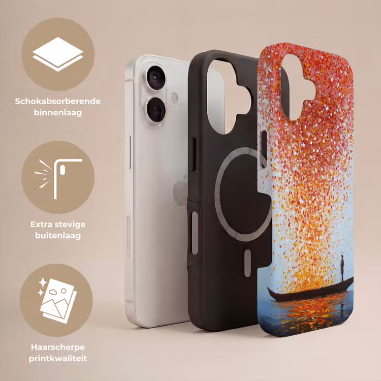 Wolk - Confetti - Boot - Wateroppervlakte Toughcase MagSafe Apple iPhone 17 klein -USP_Lagen_NL