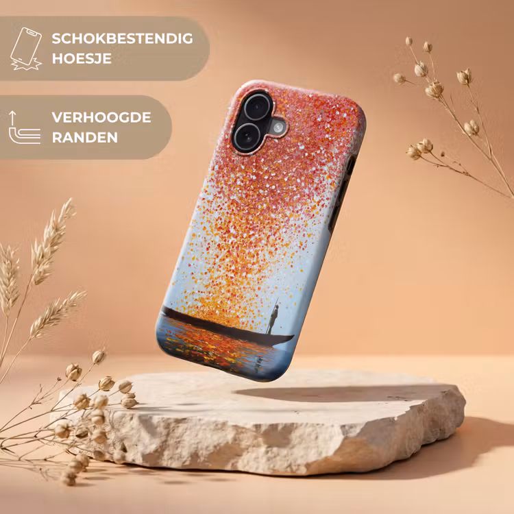 Wolk - Confetti - Boot - Wateroppervlakte Toughcase MagSafe Apple iPhone 17 klein -USP_RandenV_NL