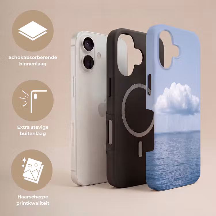 Telefoonhoesje Toughcase - Wolk - Regen - Natuur - Wolk - Regen - Natuur Toughcase MagSafe Apple iPhone 17 klein
