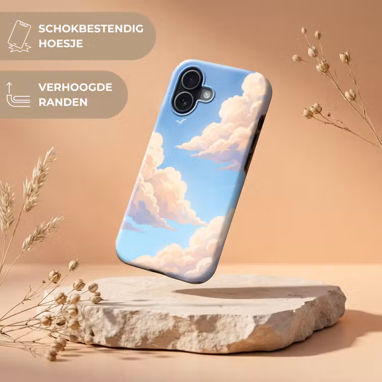 Wolken - Lucht - Natuur - Blauw Toughcase MagSafe Apple iPhone 17 klein -USP_RandenV_NL
