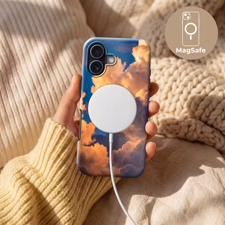 Wolken - Zonsondergang - Natuur - Oranje - Blauw Toughcase MagSafe Apple iPhone 17 klein -USP_MagsafeV