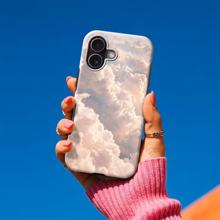 Wolken - Zonsondergang - Natuur - Pastel - Roze Toughcase MagSafe Apple iPhone 17 klein -Sfeer1V