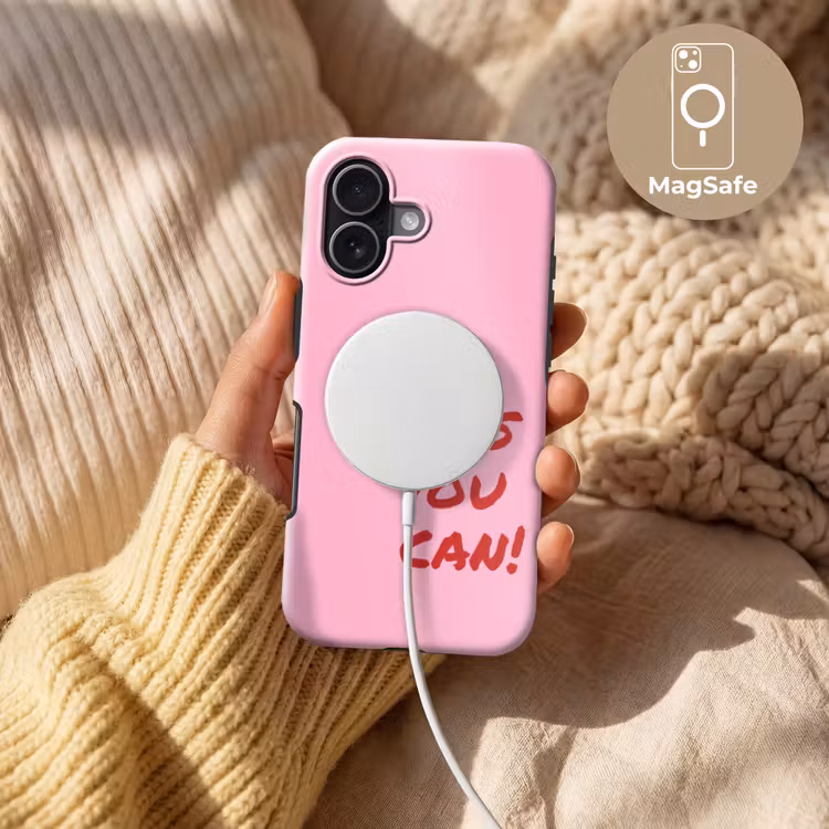 Yes you can do it - Rood - Roze Toughcase MagSafe Apple iPhone 17 klein -USP_MagsafeV