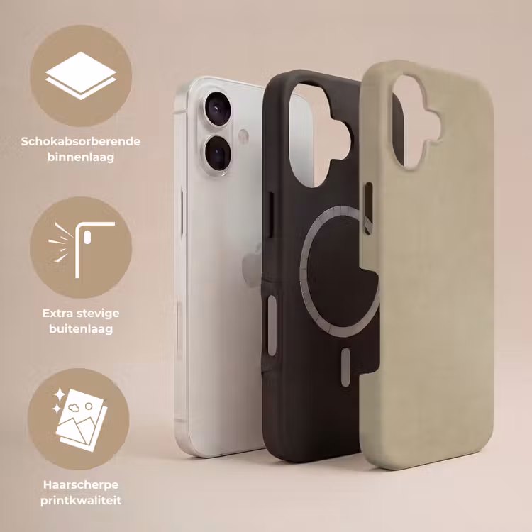 Zandkleur - Korrelige structuur - Beton Toughcase MagSafe Apple iPhone 17 klein 1017 -USP_Lagen_NL