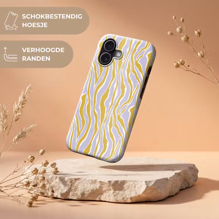 Zebra - Modern - Meerkleurig Toughcase MagSafe Apple iPhone 17 klein 1017 -USP_RandenV_NL