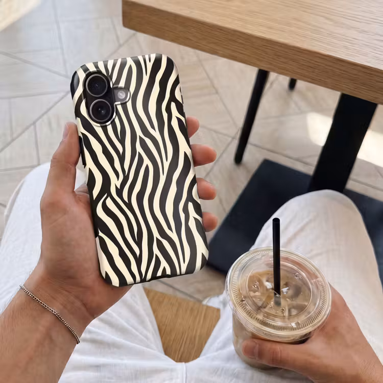 Zebra - Print - Klassiek - Zwart Toughcase MagSafe Apple iPhone 17 klein 1017 -Sfeer1M