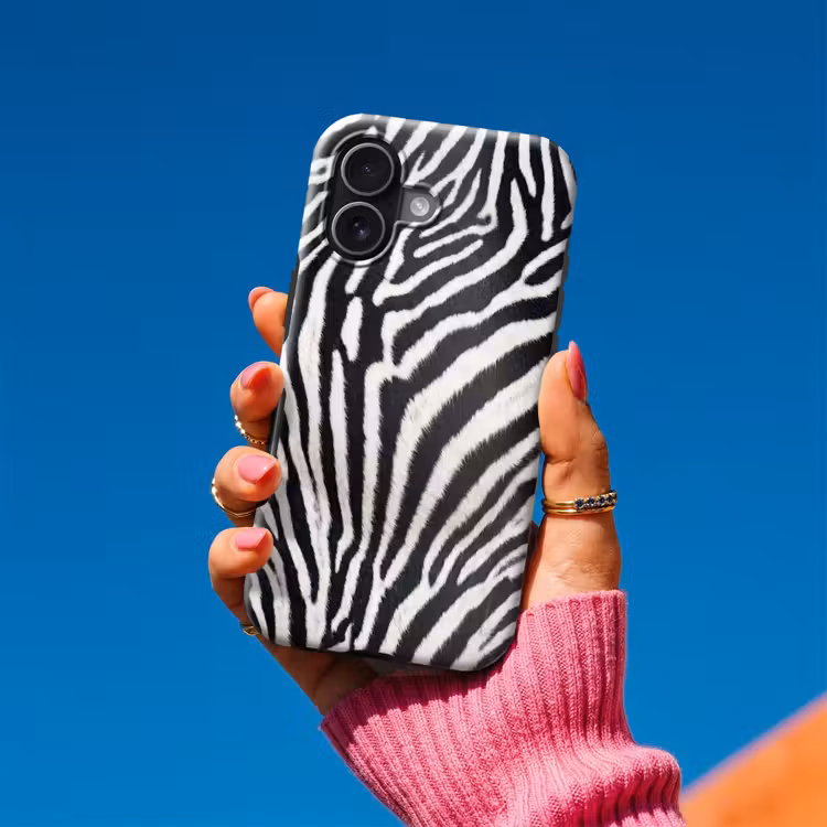 Zebra - Vacht - Klassiek - Zwart - Wit Toughcase MagSafe Apple iPhone 17 klein -Sfeer1V