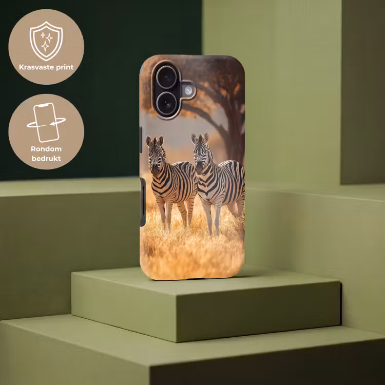 Zebra's - Savannelandschap - Gras Toughcase MagSafe Apple iPhone 17 klein -USP_PrintM_NL