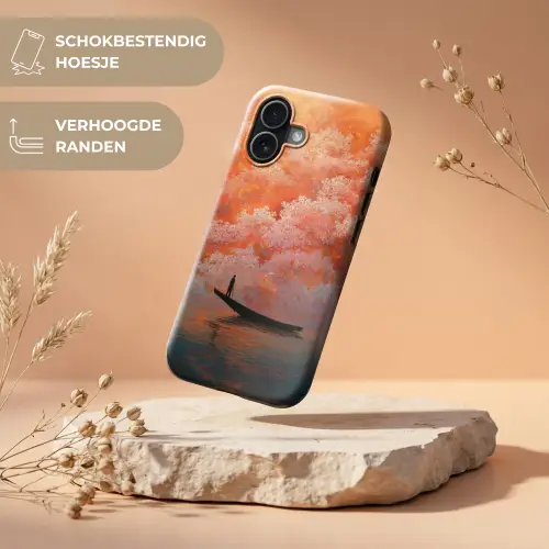 Zee - Boot - Wolken - Oranje Toughcase MagSafe Apple iPhone 17 klein -USP_RandenV_NL