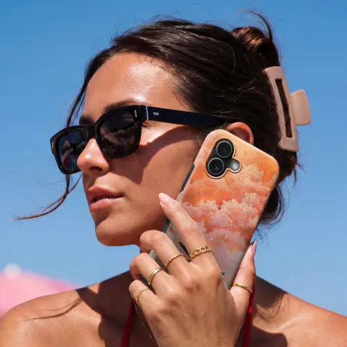 Zee - Boot - Wolken - Oranje Toughcase MagSafe Apple iPhone 17 klein -Sfeer2V