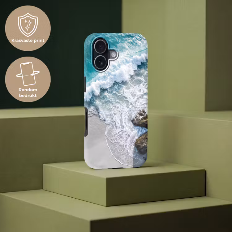 Zee - Golf - Strand - Natuur - Blauw Toughcase MagSafe Apple iPhone 17 klein -USP_PrintM_NL