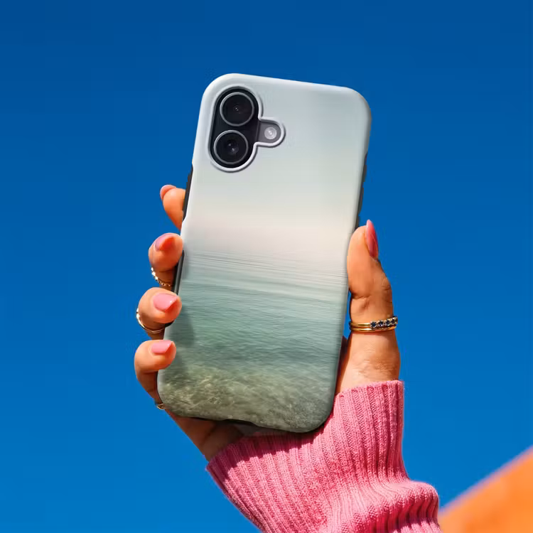 Zee - Horizon - Blauw - Mist Toughcase MagSafe Apple iPhone 17 klein -Sfeer1V