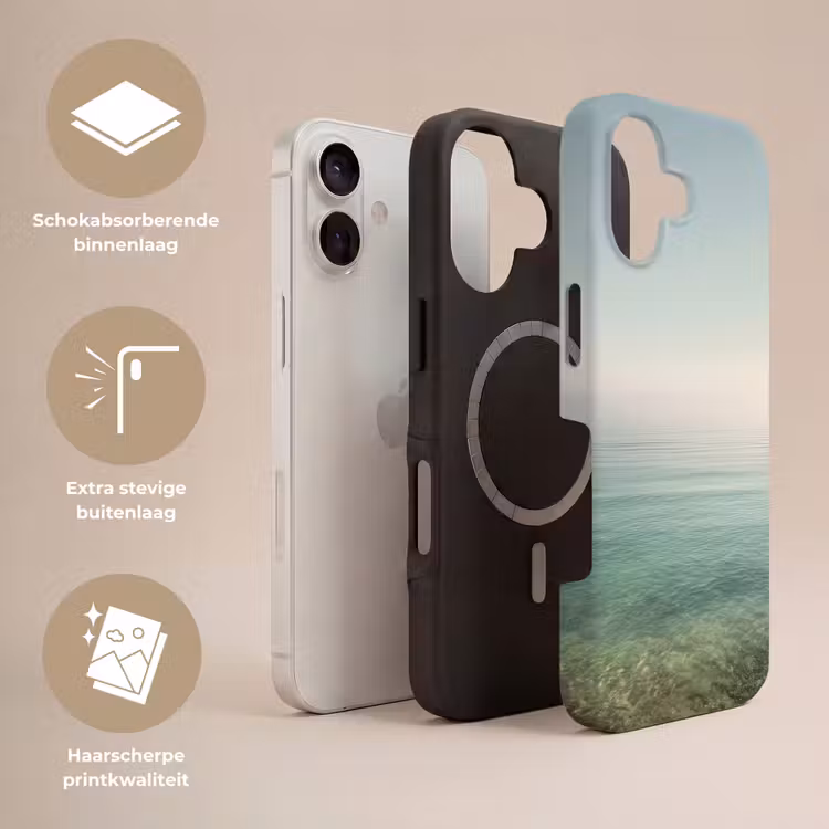 Zee - Horizon - Blauw - Mist Toughcase MagSafe Apple iPhone 17 klein -USP_Lagen_NL