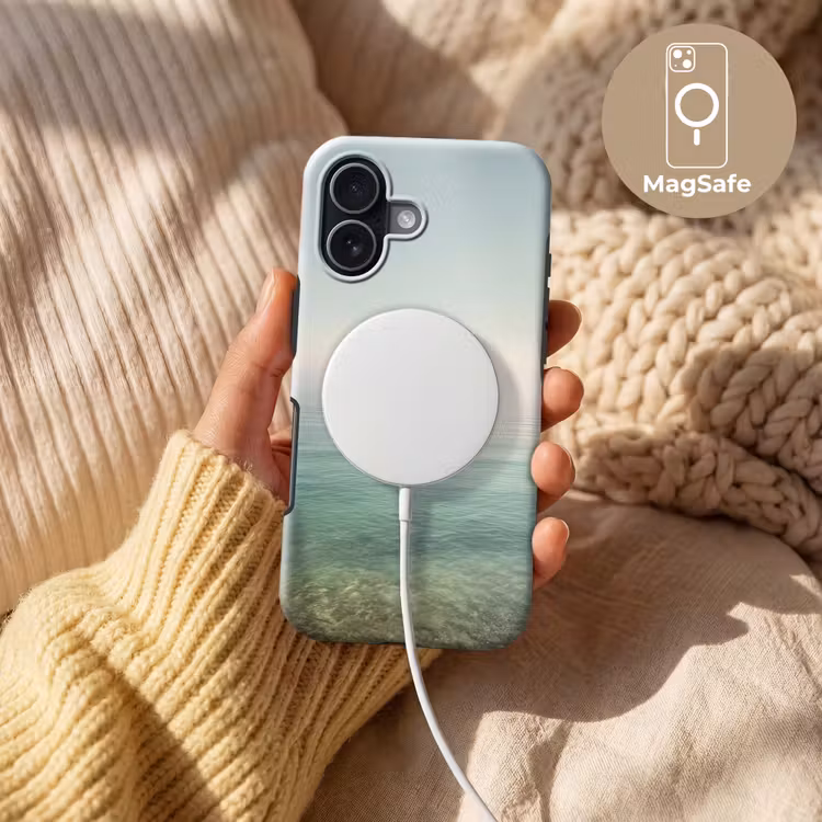 Zee - Horizon - Blauw - Mist Toughcase MagSafe Apple iPhone 17 klein -USP_MagsafeV