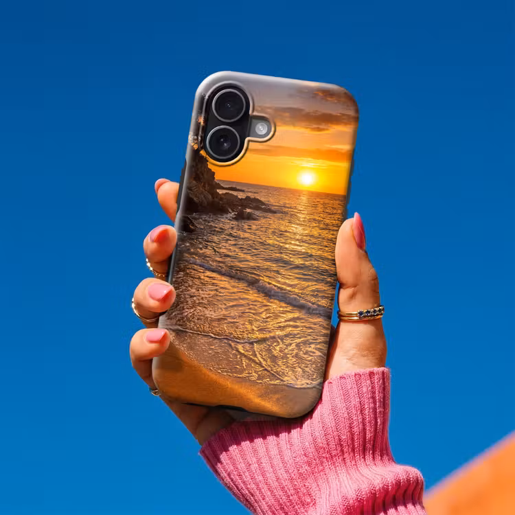 Zee - Kust - Zonsondergang - Natuur - Oranje Toughcase MagSafe Apple iPhone 17 klein -Sfeer1V