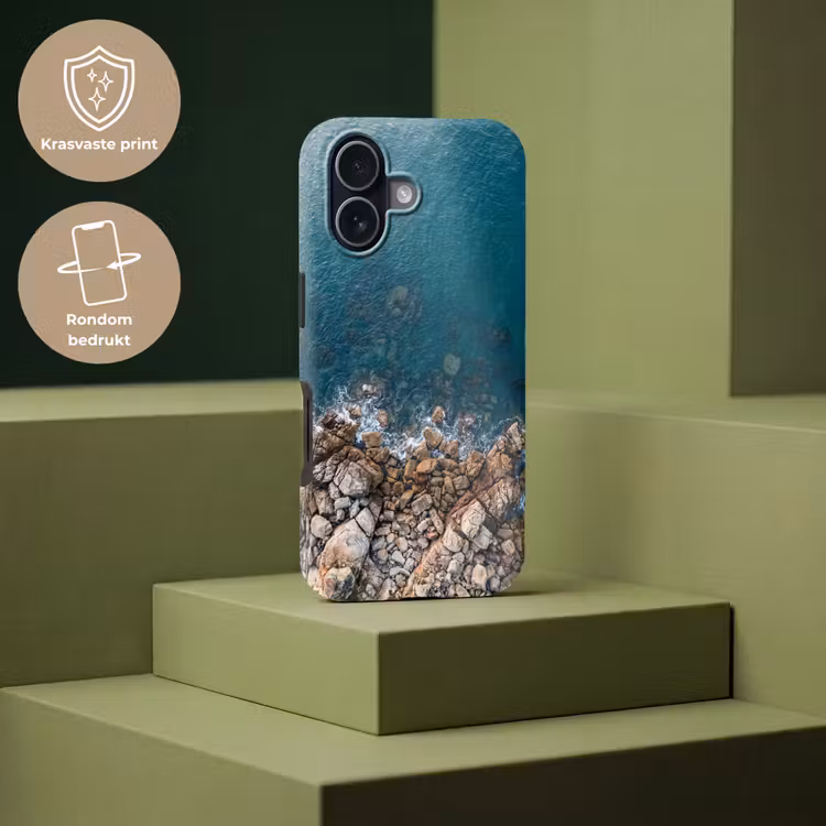 Zee - Kustlijn - Natuur - Abstract - Blauw Toughcase MagSafe Apple iPhone 17 klein -USP_PrintM_NL
