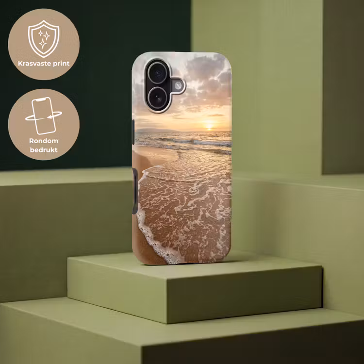 Zee - Kustlijn - Wolken - Landschap - Oranje Toughcase MagSafe Apple iPhone 17 klein -USP_PrintM_NL