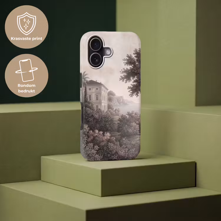 Zee - Villa - Beige Toughcase MagSafe Apple iPhone 17 klein -USP_PrintM_NL