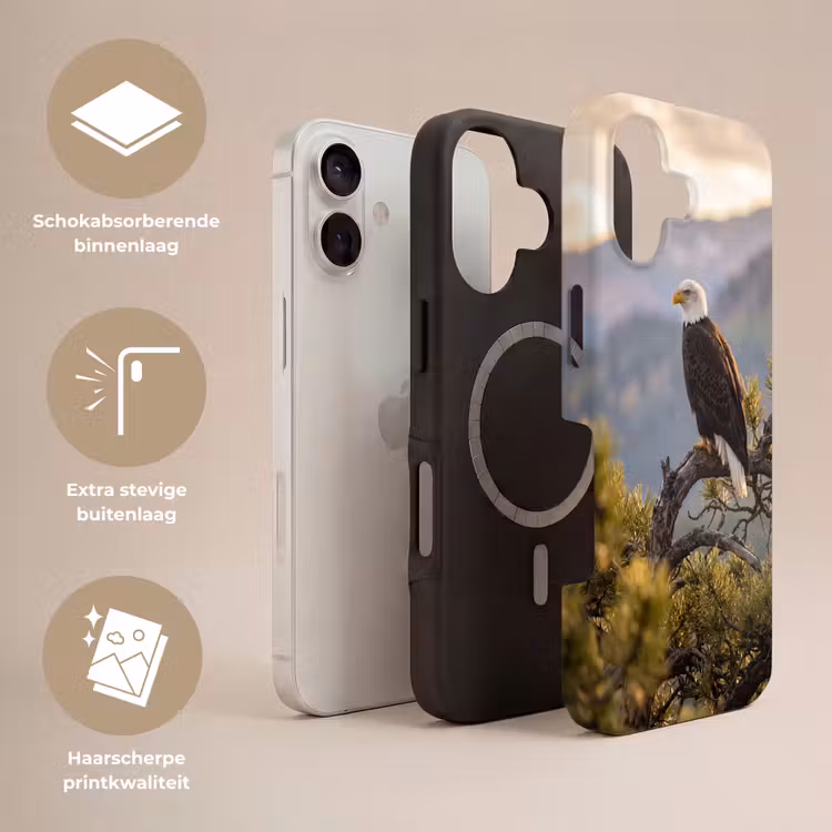 Zeearend - Boom - Bergen - Groen Toughcase MagSafe Apple iPhone 17 klein -USP_Lagen_NL