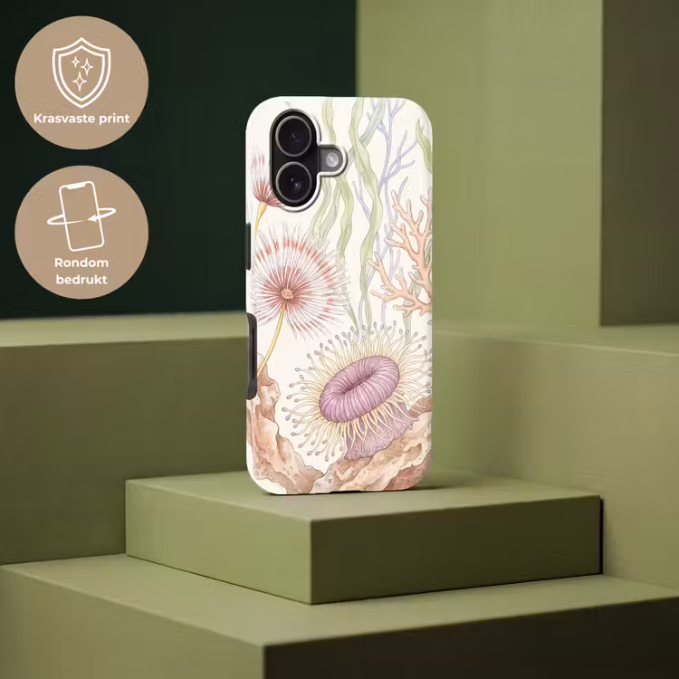Zeeleven - Koraal - Onderwater - Illustratie - Kleurrijk Toughcase MagSafe Apple iPhone 17 klein -USP_PrintM_NL
