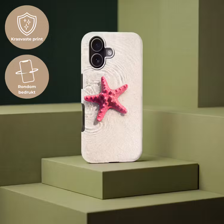 Zeeleven - Zeester - Strand - Roze - Water Toughcase MagSafe Apple iPhone 17 klein -USP_PrintM_NL