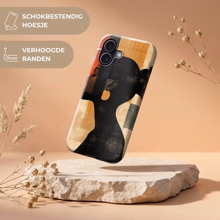 Zijaanzicht - Vrouw - Vormen Toughcase MagSafe Apple iPhone 17 klein -USP_RandenV_NL