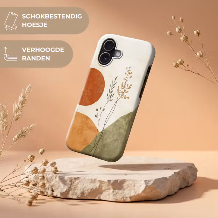 Zon - Abstract - Takken - Oranje Toughcase MagSafe Apple iPhone 17 klein -USP_RandenV_NL