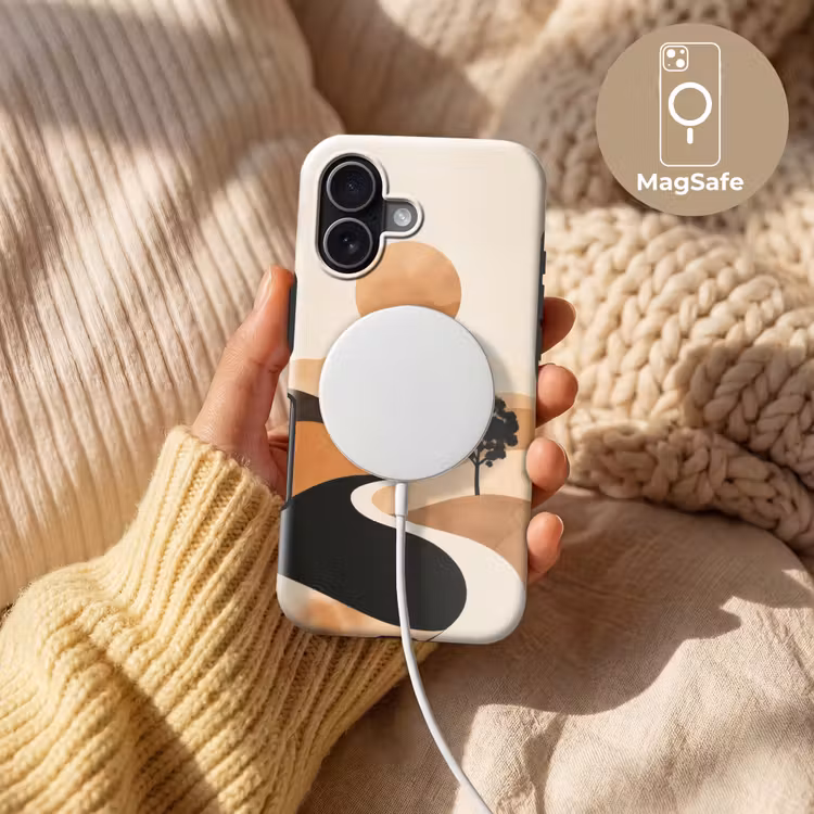 Zon - Heuvels - Boom - Abstract Toughcase MagSafe Apple iPhone 17 klein -USP_MagsafeV