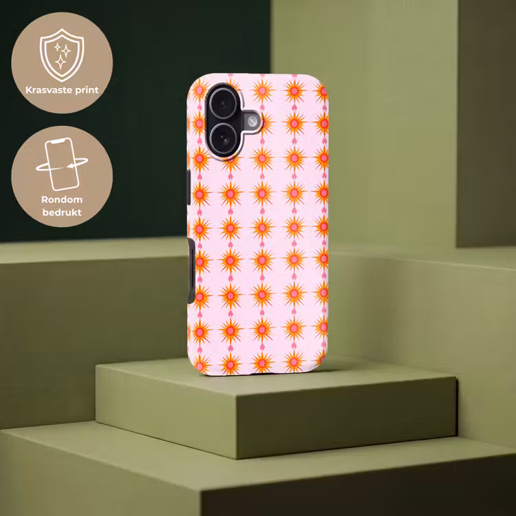 Zon - Motief - Roze Toughcase MagSafe Apple iPhone 17 klein 1017 -USP_PrintM_NL