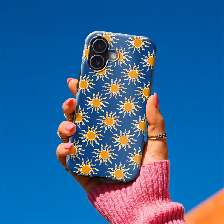 Zon - Patroon - Blauw Toughcase MagSafe Apple iPhone 17 klein 1017 -Sfeer1V