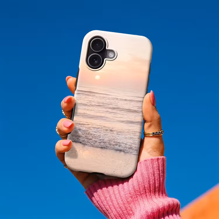 Zon - Strand - Roze Toughcase MagSafe Apple iPhone 17 klein -Sfeer1V