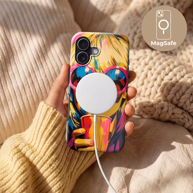 Zonnebril - Roze - Vrouw - Rietje Toughcase MagSafe Apple iPhone 17 klein -USP_MagsafeV