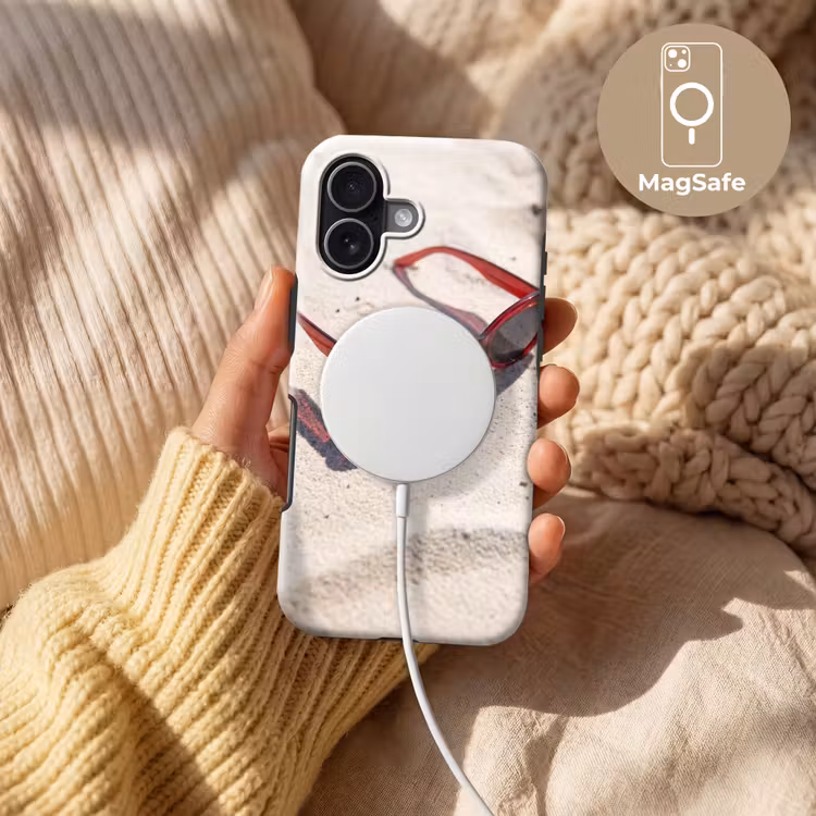 Zonnebril - Strand - Vakantie - Rood Toughcase MagSafe Apple iPhone 17 klein -USP_MagsafeV