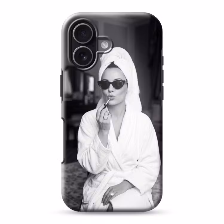 Zonnebril - Vrouw - Zwart - Wit Toughcase MagSafe Apple iPhone 17 klein -3d
